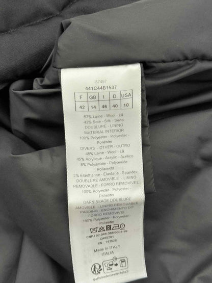 Pre - loved CHRISTIAN DIOR Boxy Black & White Size US 10 Jacket at Reems Closet