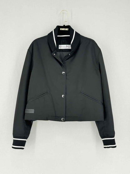 Pre - loved CHRISTIAN DIOR Boxy Black & White Size US 10 Jacket at Reems Closet