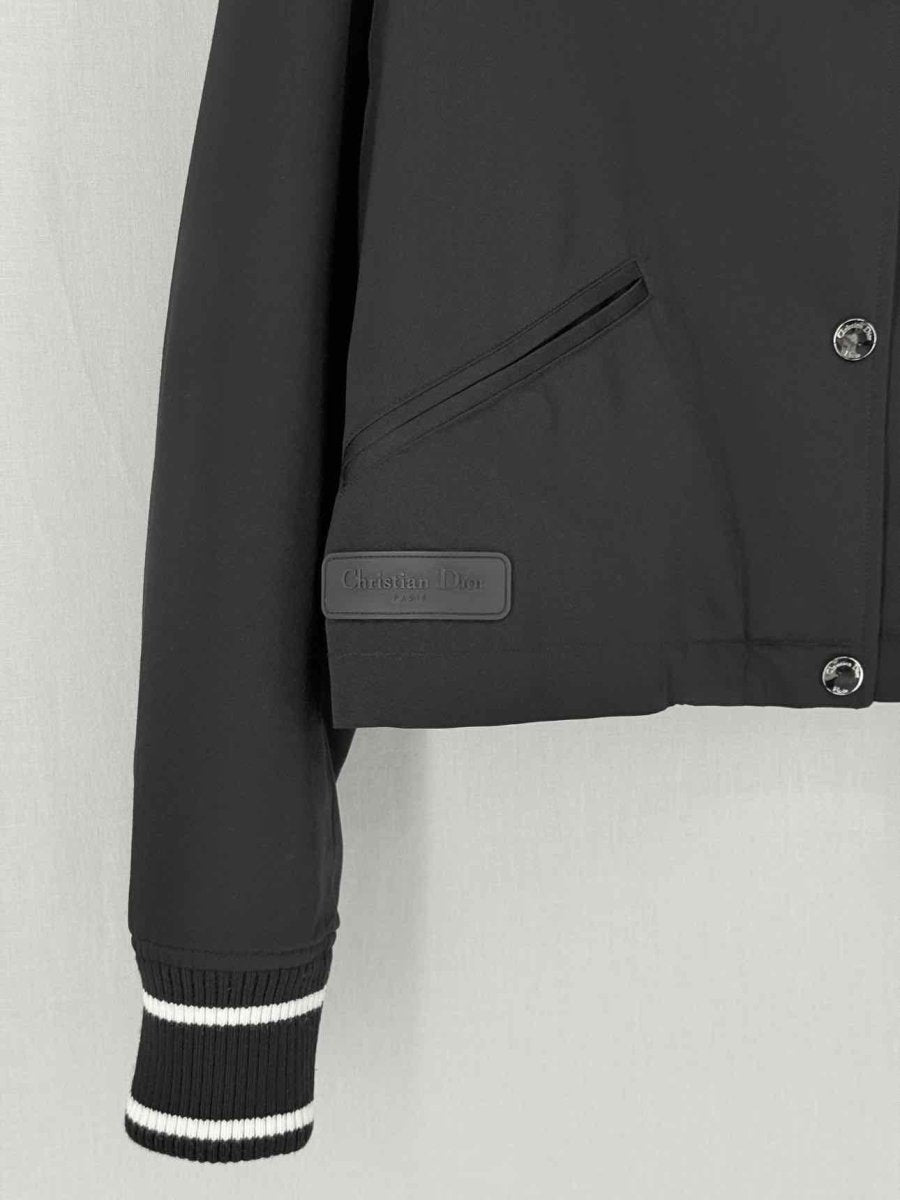 Pre - loved CHRISTIAN DIOR Boxy Black & White Size US 10 Jacket at Reems Closet