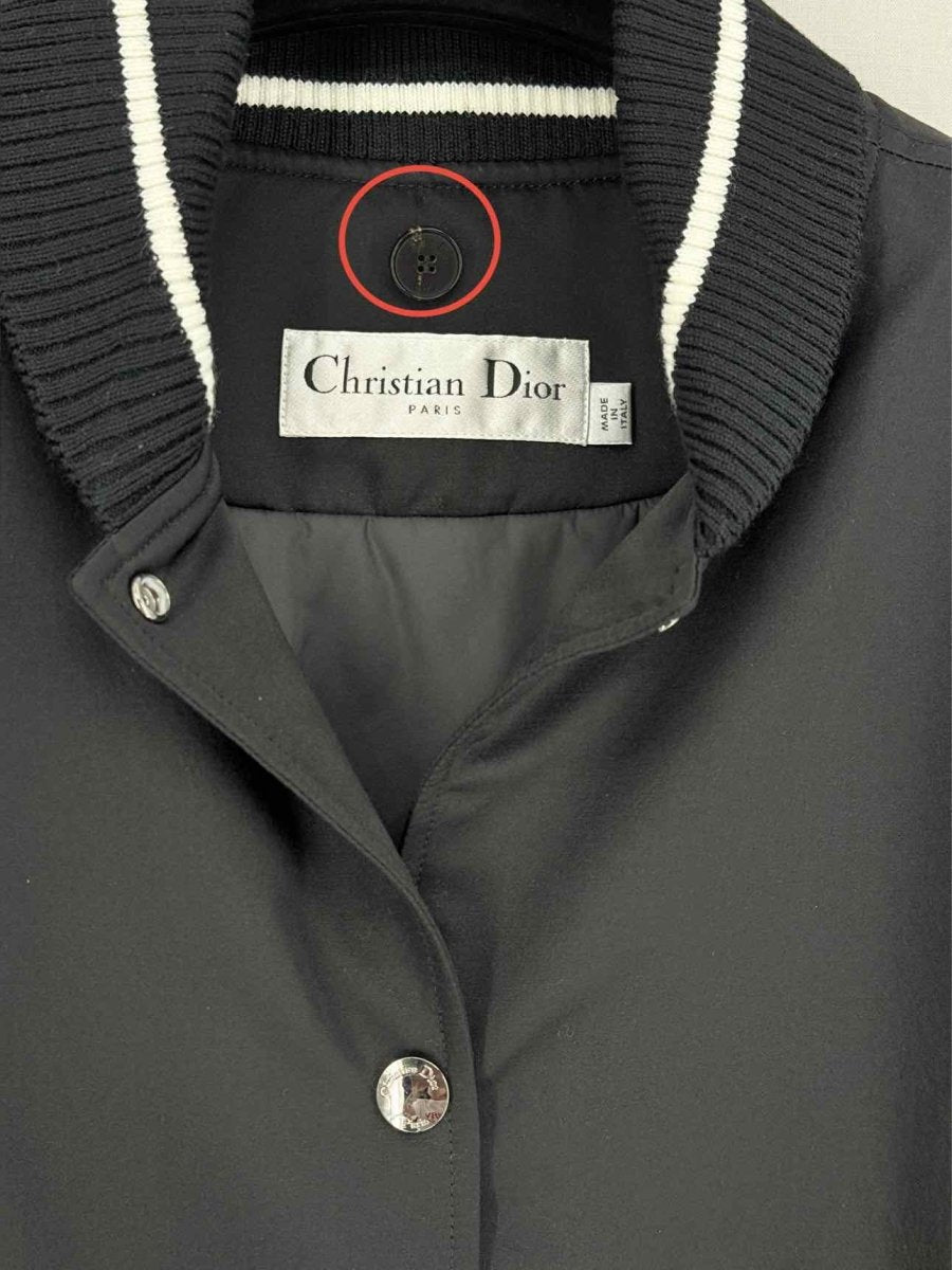 Pre - loved CHRISTIAN DIOR Boxy Black & White Size US 10 Jacket at Reems Closet