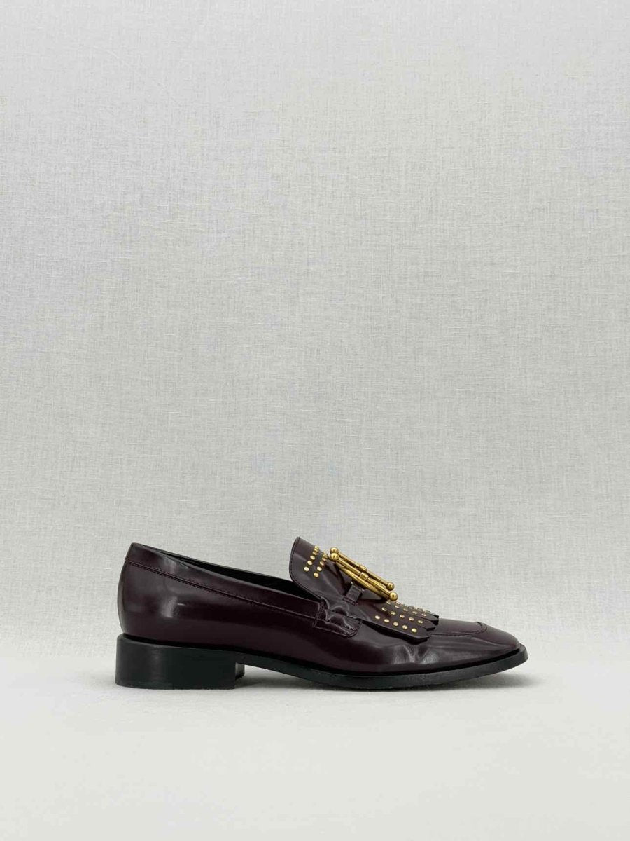 Pre - loved CHRISTIAN DIOR Burgundy Size EU 36.5 Loafers at Reems Closet
