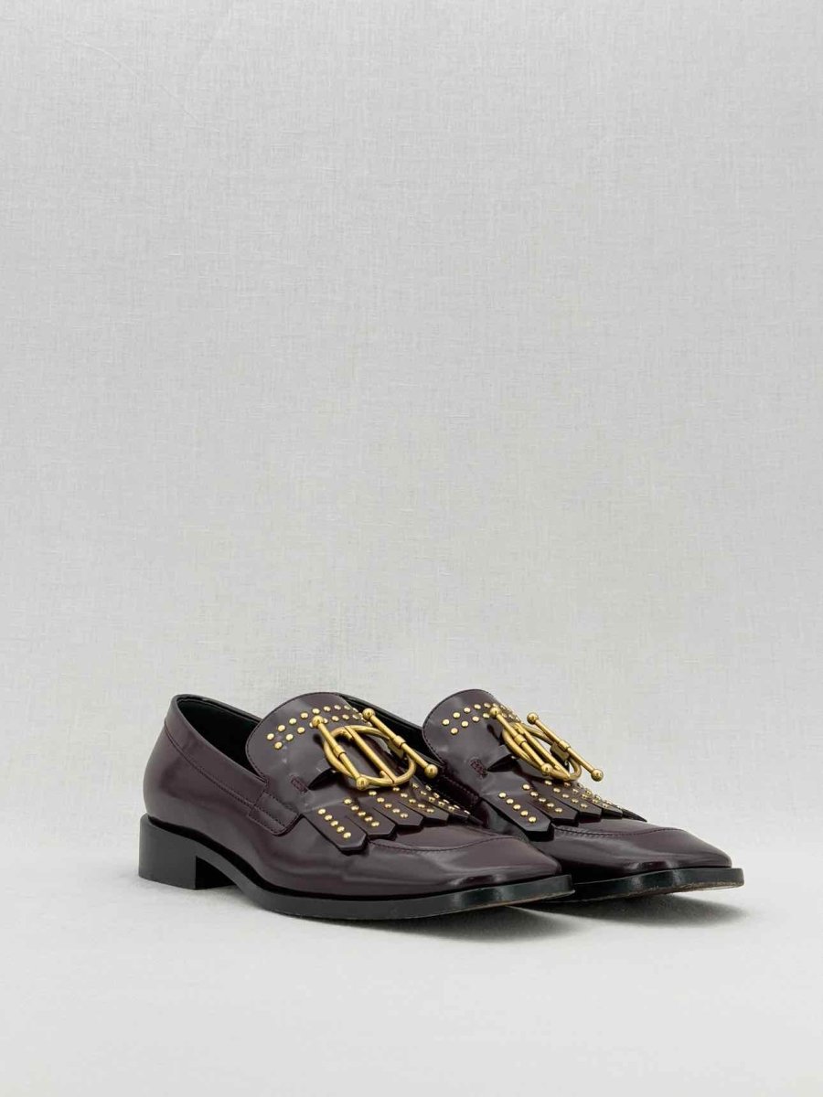 Pre - loved CHRISTIAN DIOR Burgundy Size EU 36.5 Loafers at Reems Closet