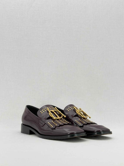 Pre - loved CHRISTIAN DIOR Burgundy Size EU 36.5 Loafers at Reems Closet