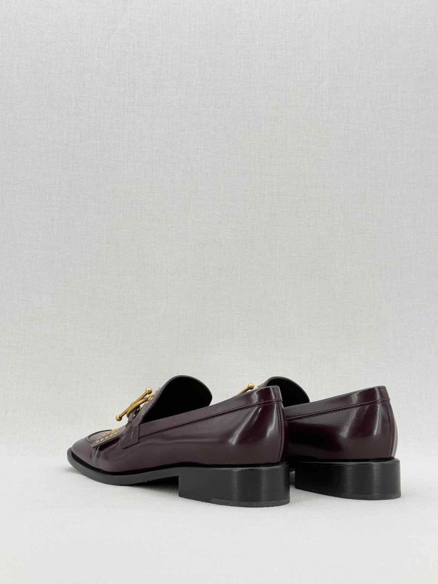 Pre - loved CHRISTIAN DIOR Burgundy Size EU 36.5 Loafers at Reems Closet