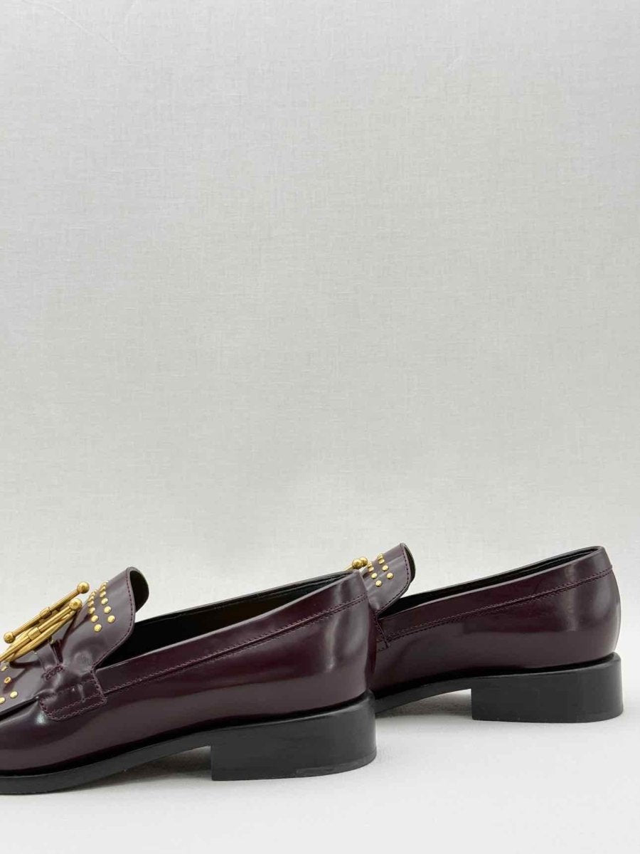 Pre - loved CHRISTIAN DIOR Burgundy Size EU 36.5 Loafers at Reems Closet