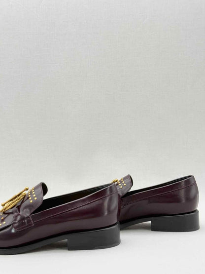 Pre - loved CHRISTIAN DIOR Burgundy Size EU 36.5 Loafers at Reems Closet