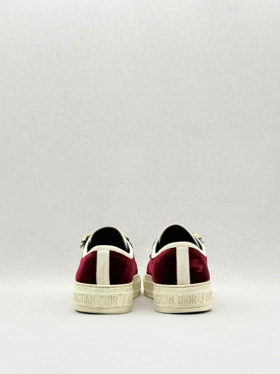 Pre - loved CHRISTIAN DIOR Burgundy Size EU 37 Sneakers at Reems Closet