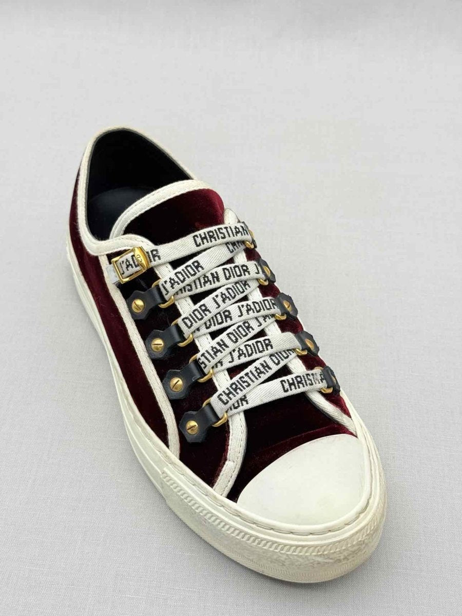Pre - loved CHRISTIAN DIOR Burgundy Size EU 37 Sneakers at Reems Closet