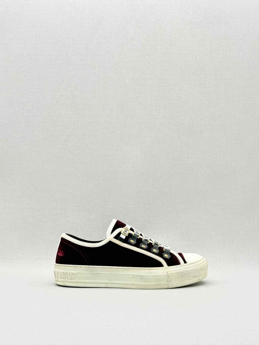 Pre - loved CHRISTIAN DIOR Burgundy Size EU 37 Sneakers at Reems Closet