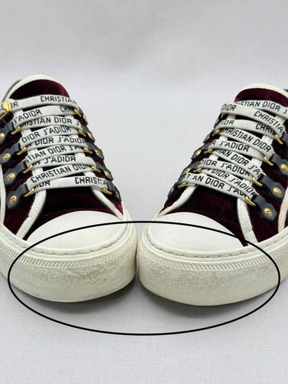 Pre - loved CHRISTIAN DIOR Burgundy Size EU 37 Sneakers at Reems Closet