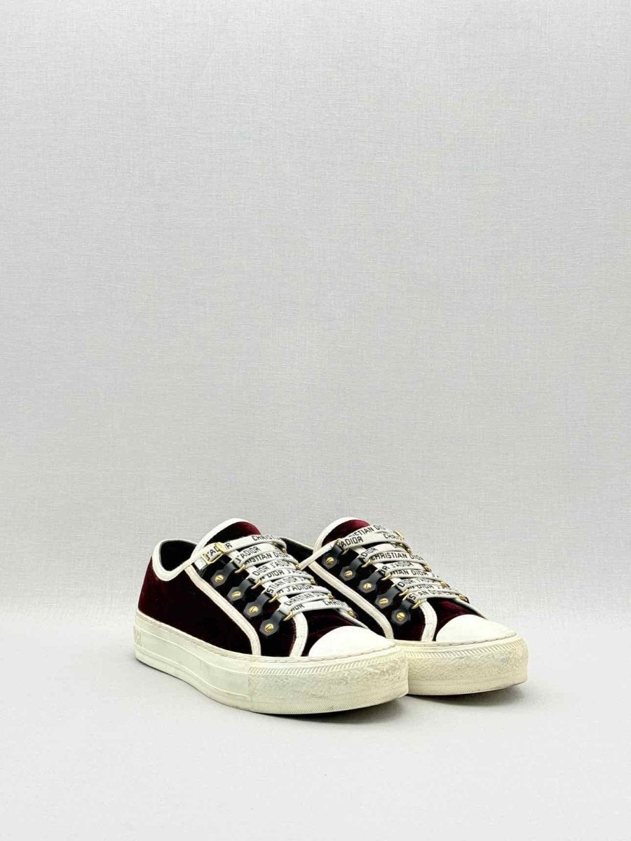 Pre - loved CHRISTIAN DIOR Burgundy Size EU 37 Sneakers at Reems Closet
