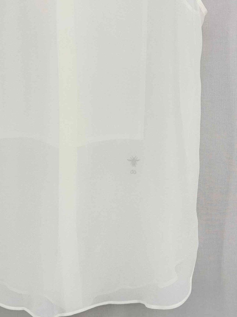 Pre - loved CHRISTIAN DIOR Cream Size US 6 Top at Reems Closet