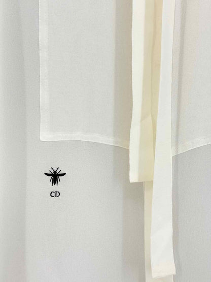 Pre - loved CHRISTIAN DIOR Cream Size US 6 Top at Reems Closet