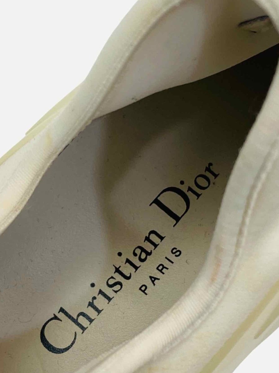 Pre - loved CHRISTIAN DIOR D - Connect White Chunky Sneakers at Reems Closet