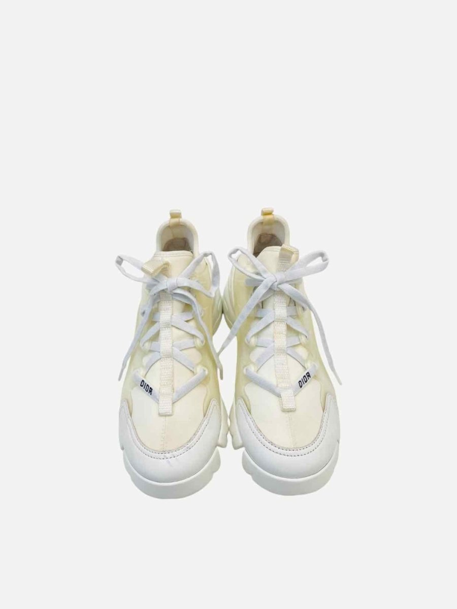 Pre - loved CHRISTIAN DIOR D - Connect White Chunky Sneakers at Reems Closet