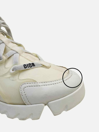 Pre - loved CHRISTIAN DIOR D - Connect White Chunky Sneakers at Reems Closet