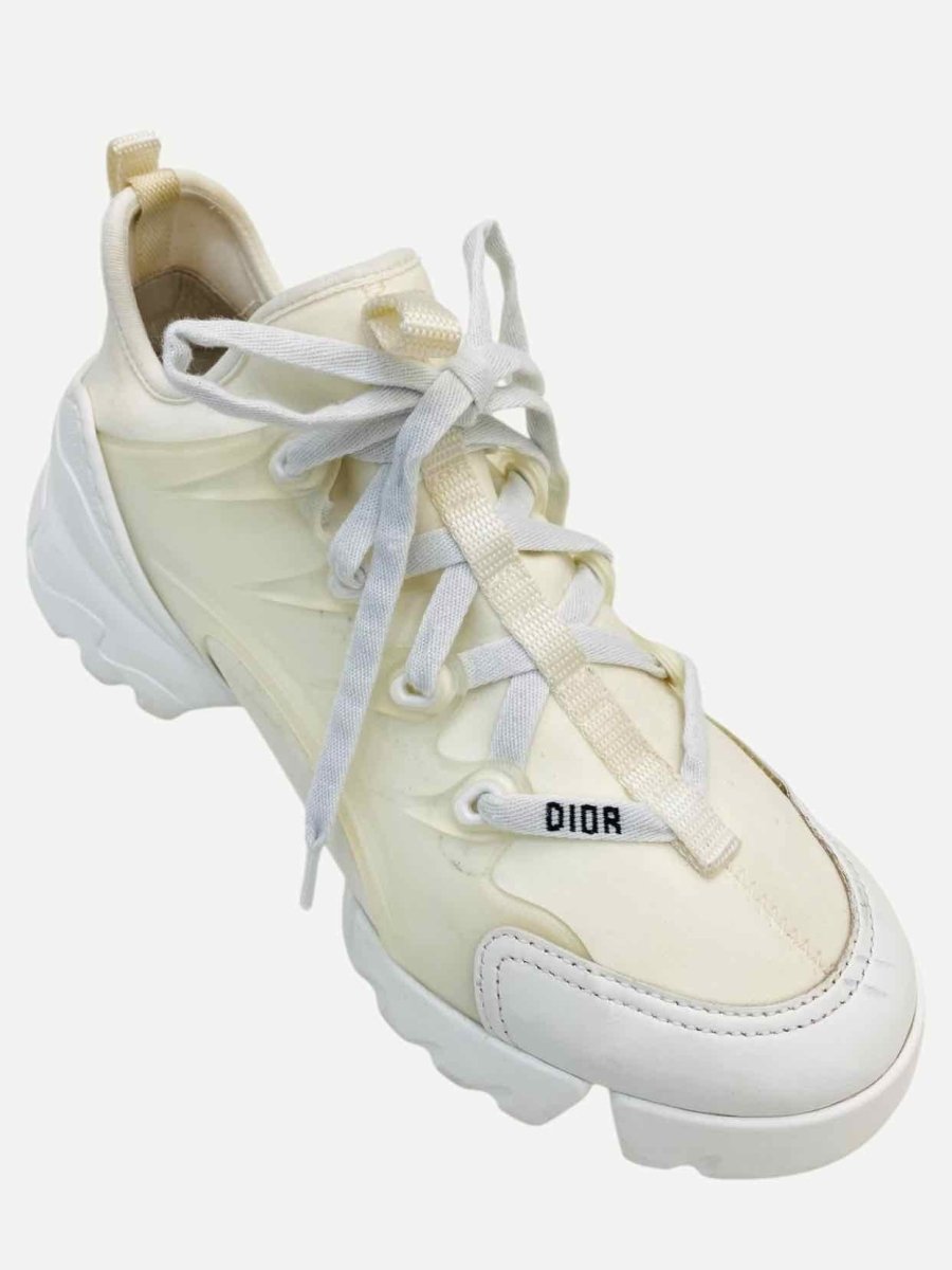 Pre - loved CHRISTIAN DIOR D - Connect White Chunky Sneakers at Reems Closet