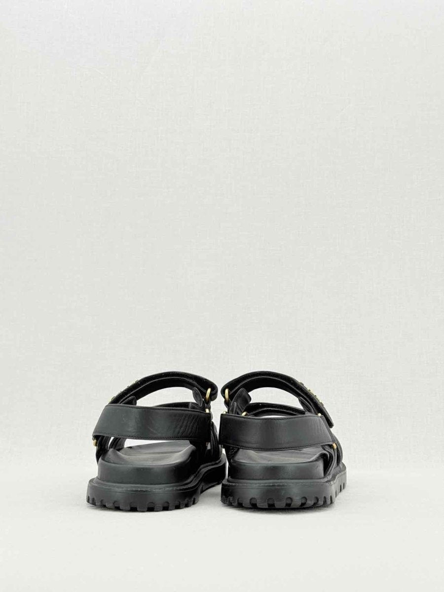 Pre - loved CHRISTIAN DIOR DiorAct Black Size EU 38.5 Sandals at Reems Closet