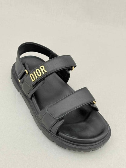 Pre - loved CHRISTIAN DIOR DiorAct Black Size EU 38.5 Sandals at Reems Closet