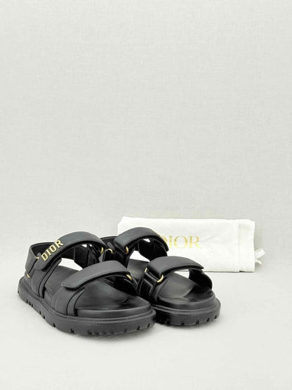 Pre - loved CHRISTIAN DIOR DiorAct Black Size EU 38.5 Sandals at Reems Closet