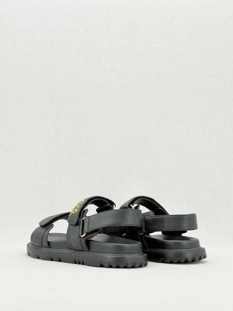 Pre - loved CHRISTIAN DIOR DiorAct Black Size EU 38.5 Sandals at Reems Closet