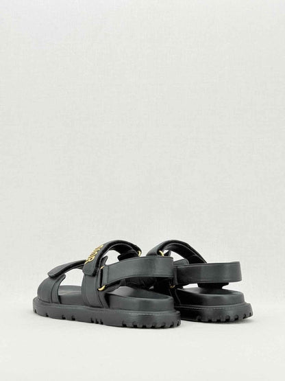 Pre - loved CHRISTIAN DIOR DiorAct Black Size EU 38.5 Sandals at Reems Closet