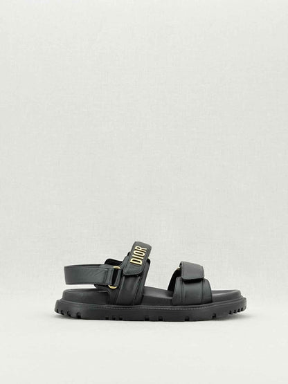 Pre - loved CHRISTIAN DIOR DiorAct Black Size EU 38.5 Sandals at Reems Closet