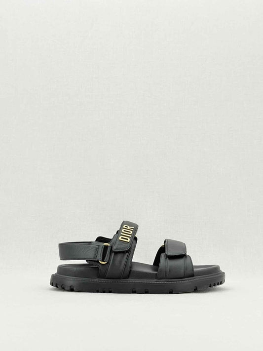 Pre - loved CHRISTIAN DIOR DiorAct Black Size EU 38.5 Sandals at Reems Closet