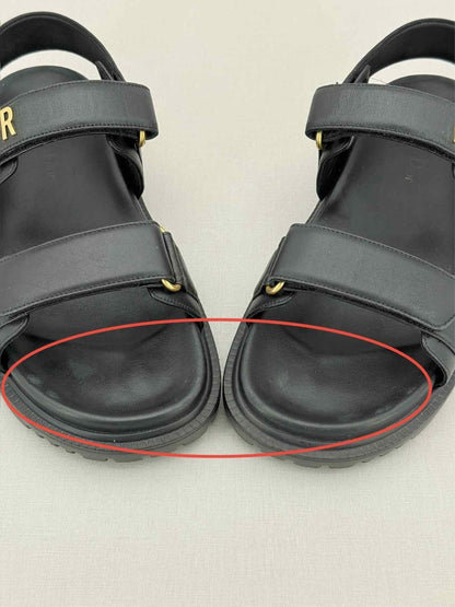 Pre - loved CHRISTIAN DIOR DiorAct Black Size EU 38.5 Sandals at Reems Closet
