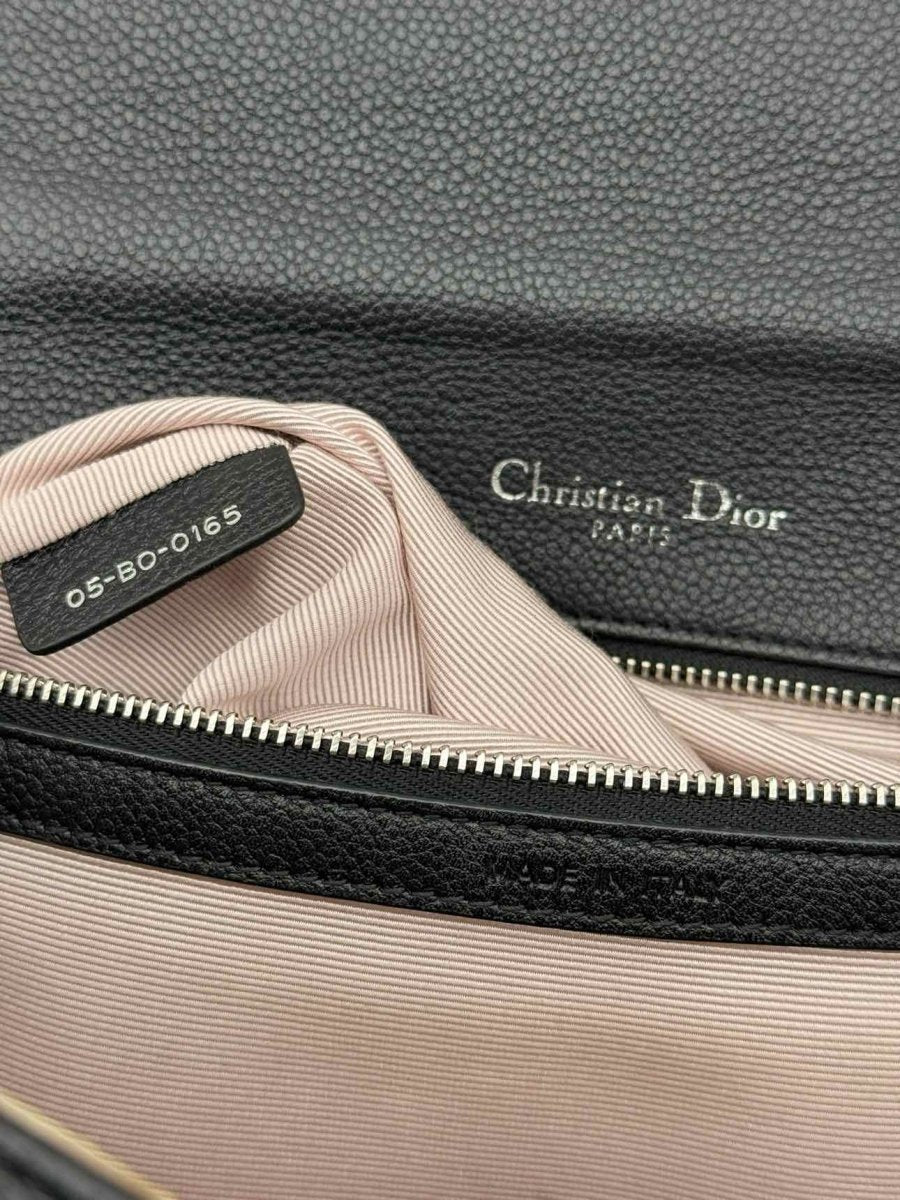 Pre - loved CHRISTIAN DIOR Diorama Black Shoulder Bag at Reems Closet