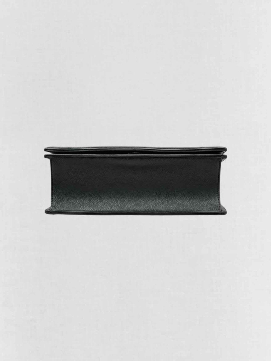 Pre - loved CHRISTIAN DIOR Diorama Black Shoulder Bag at Reems Closet
