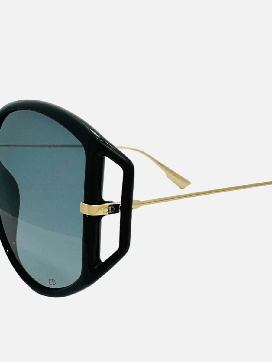 Pre - loved CHRISTIAN DIOR DiorDirection2 Black Sunglasses at Reems Closet