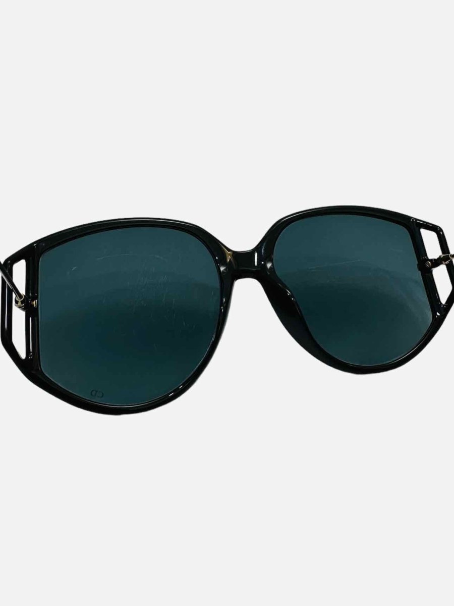 Pre - loved CHRISTIAN DIOR DiorDirection2 Black Sunglasses at Reems Closet