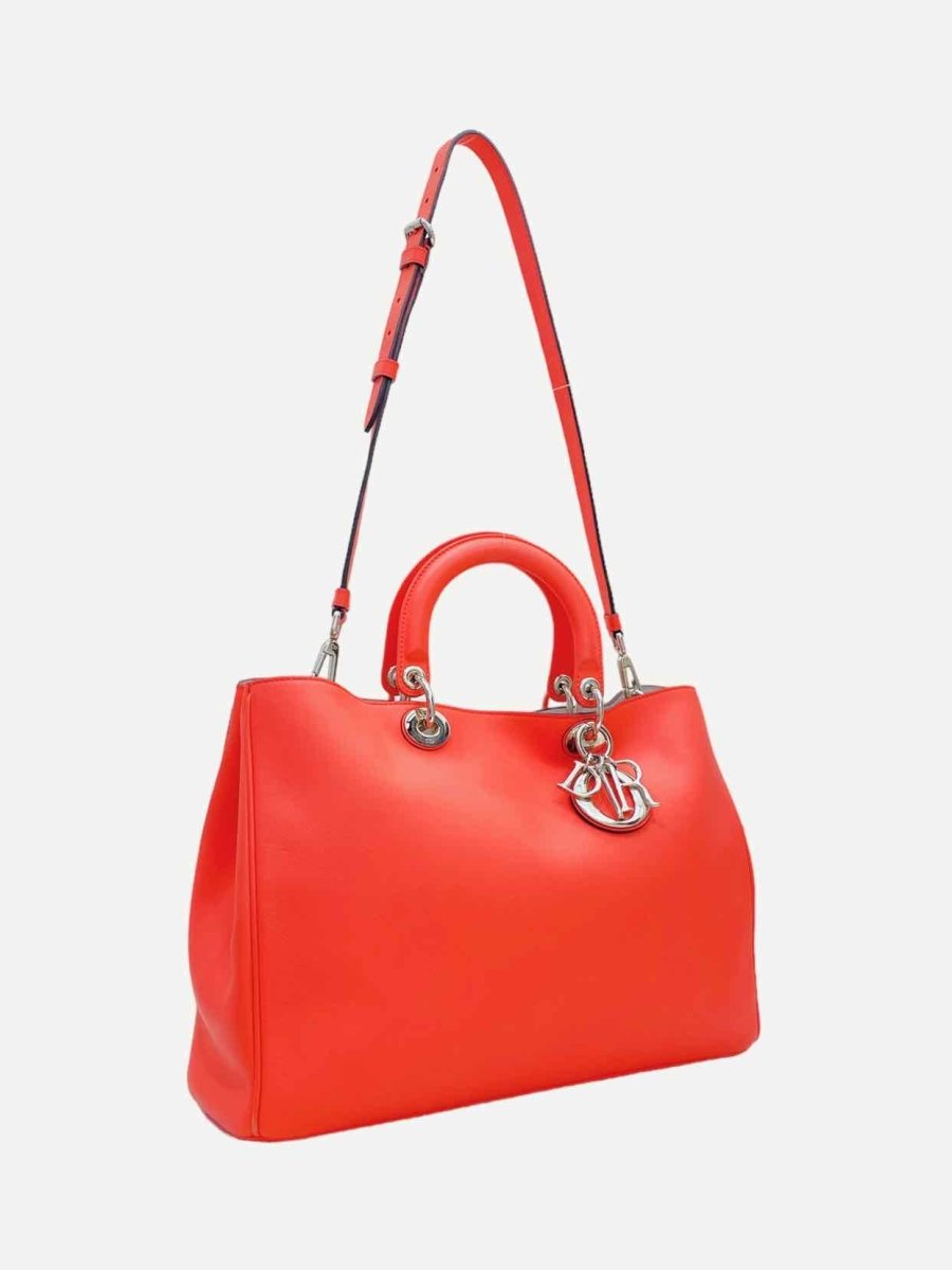 Pre - loved CHRISTIAN DIOR Diorissimo Coral Tote Bag from Reems Closet