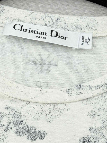 Pre - loved CHRISTIAN DIOR Diorodeo White Size Small T-shirt at Reems Closet