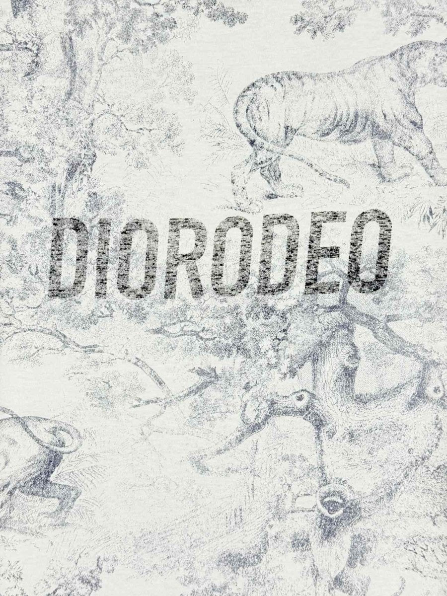 Pre - loved CHRISTIAN DIOR Diorodeo White Size Small T-shirt at Reems Closet