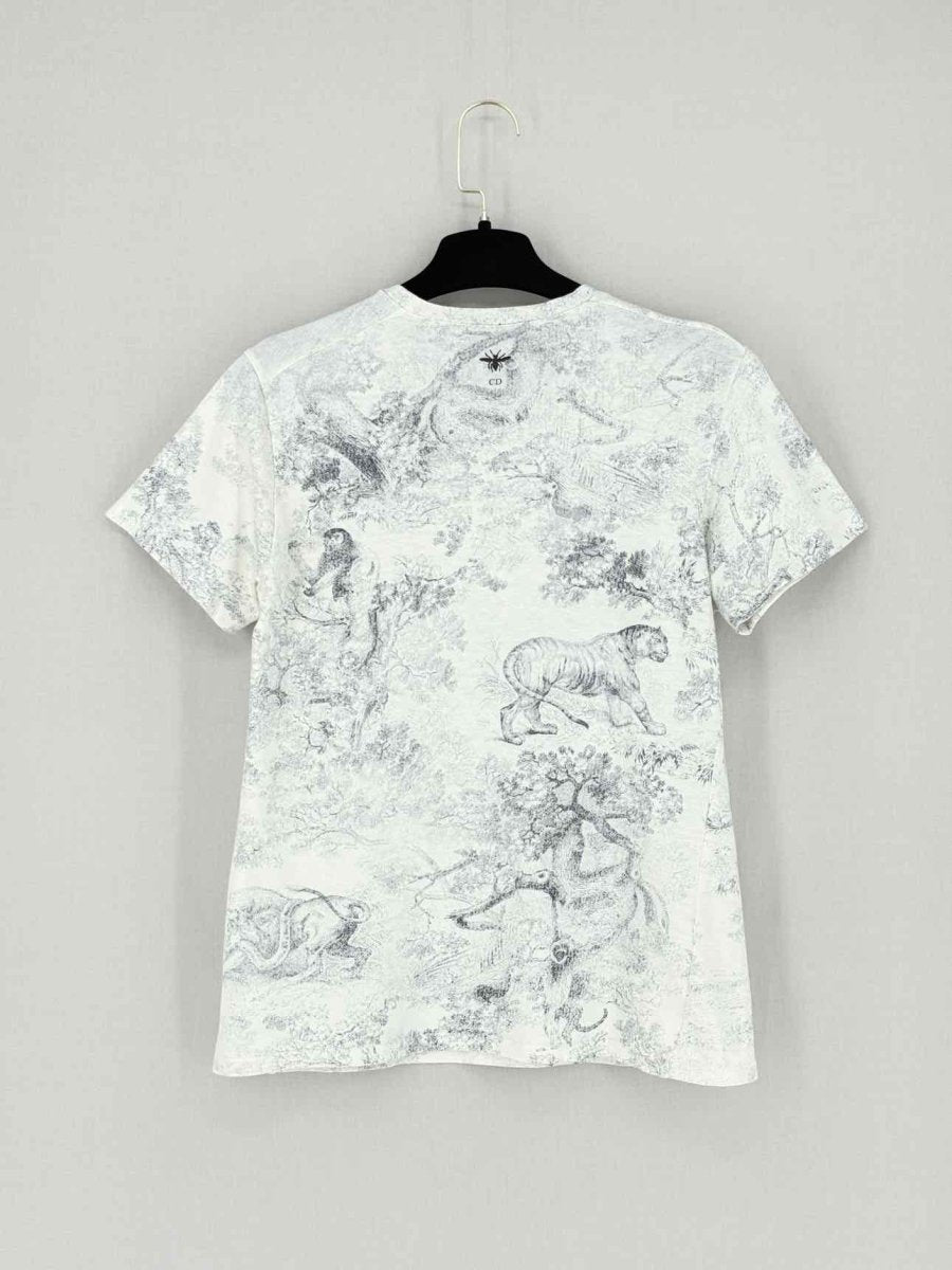 Pre - loved CHRISTIAN DIOR Diorodeo White Size Small T-shirt at Reems Closet