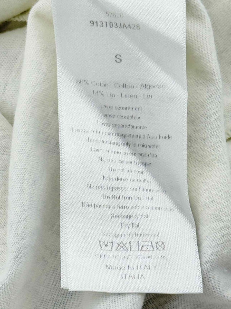 Pre - loved CHRISTIAN DIOR Diorodeo White Size Small T-shirt at Reems Closet