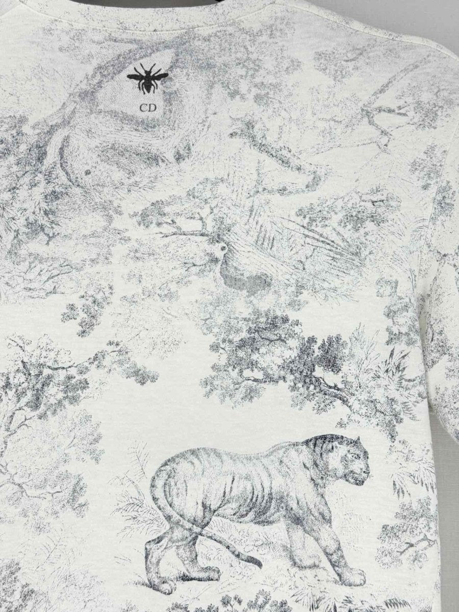 Pre - loved CHRISTIAN DIOR Diorodeo White Size Small T-shirt at Reems Closet