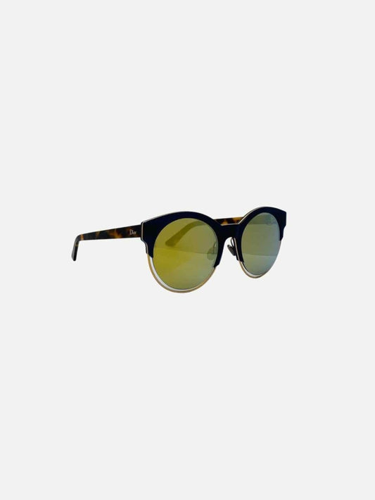 Pre-loved CHRISTIAN DIOR DiorSideral1 Tortoise & Black Sunglasses from Reems Closet
