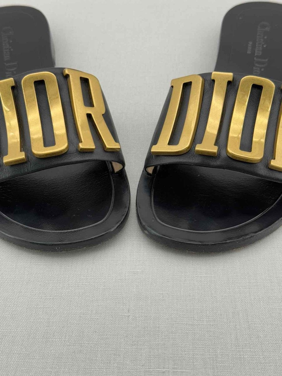 Pre - loved CHRISTIAN DIOR Evolution Black Size EU 36 Flats at Reems Closet