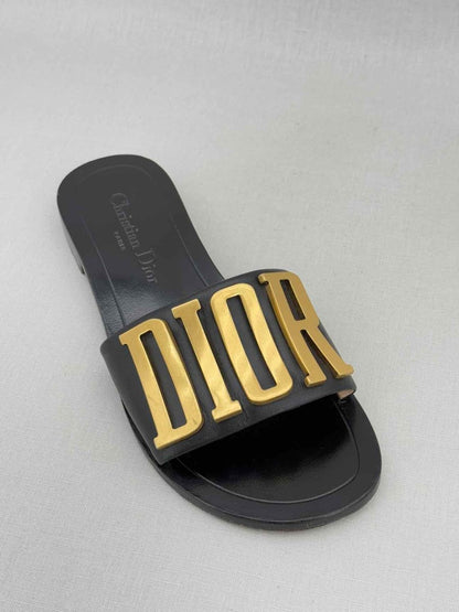 Pre - loved CHRISTIAN DIOR Evolution Black Size EU 36 Flats at Reems Closet