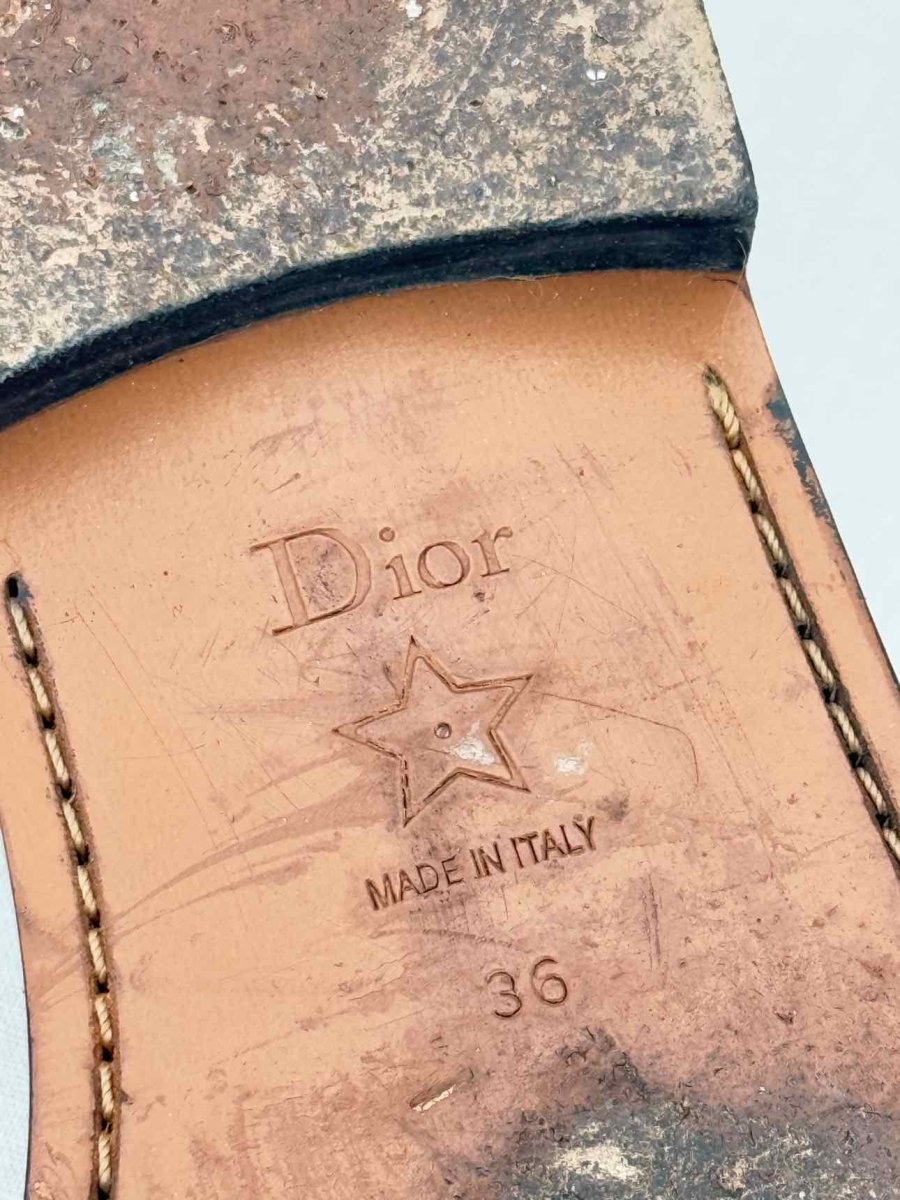 Pre - loved CHRISTIAN DIOR Evolution Black Size EU 36 Flats at Reems Closet