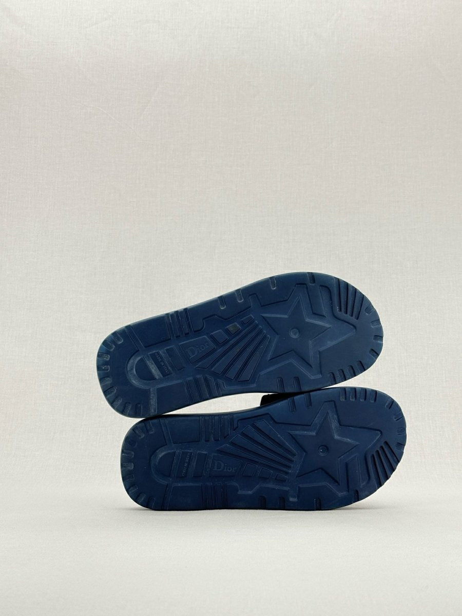 Pre - loved CHRISTIAN DIOR Evolution Blue Size EU 38 Slides at Reems Closet