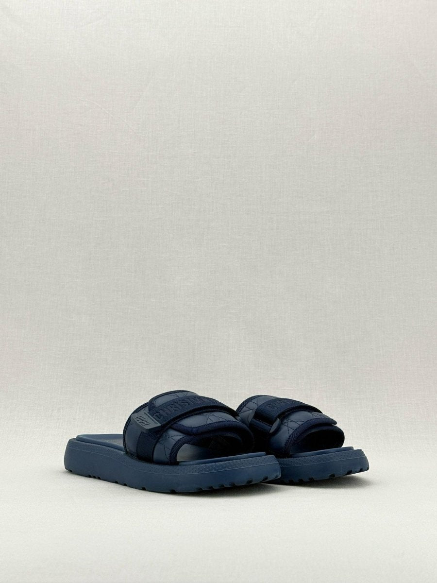 Pre - loved CHRISTIAN DIOR Evolution Blue Size EU 38 Slides at Reems Closet