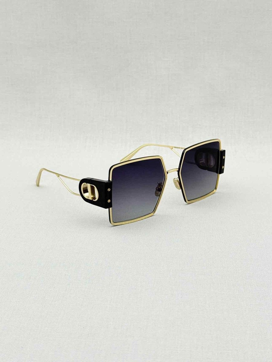 Pre - loved CHRISTIAN DIOR Gold Sunglasses at Reems Closet