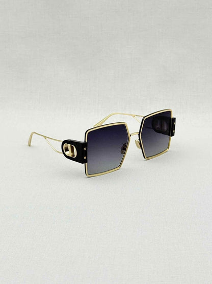 Pre - loved CHRISTIAN DIOR Gold Sunglasses at Reems Closet