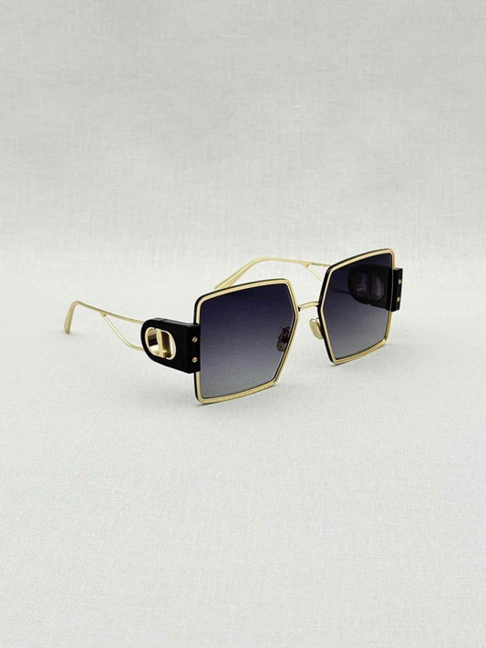 Pre - loved CHRISTIAN DIOR Gold Sunglasses at Reems Closet
