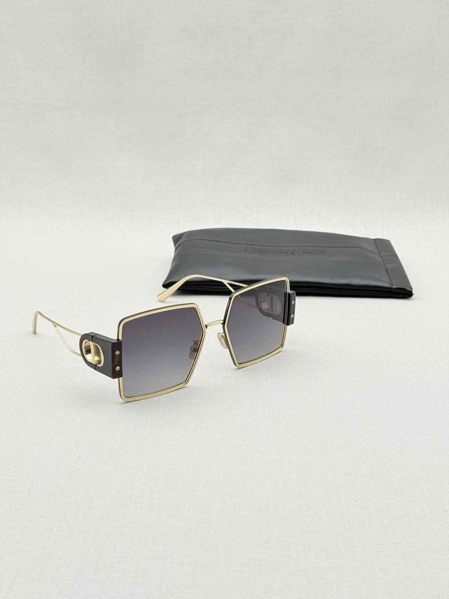 Pre - loved CHRISTIAN DIOR Gold Sunglasses at Reems Closet