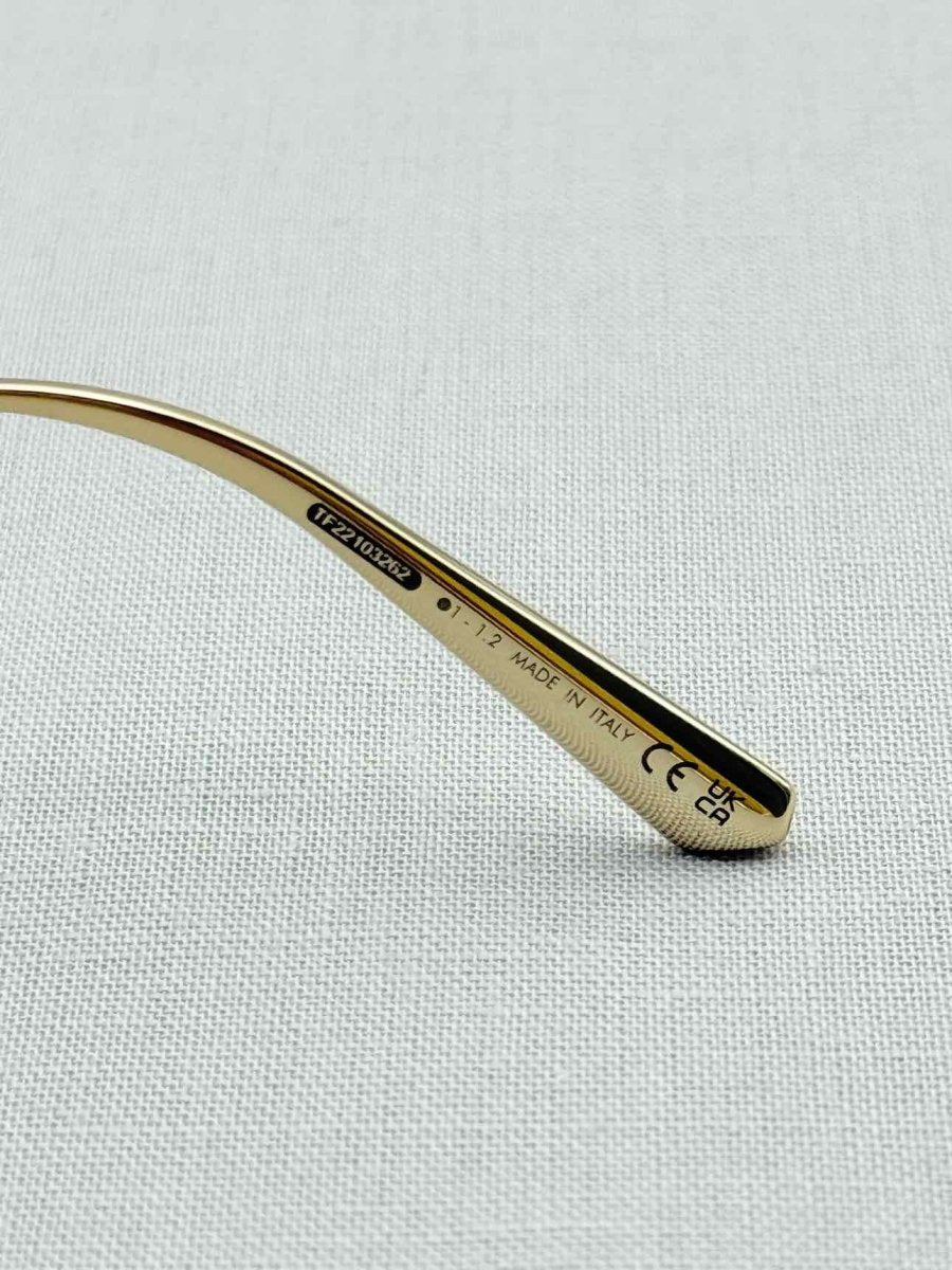 Pre - loved CHRISTIAN DIOR Gold Sunglasses at Reems Closet